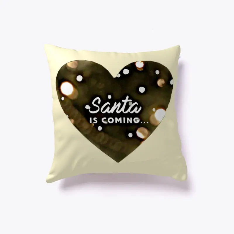 Santa is coming pillow- AL3XON