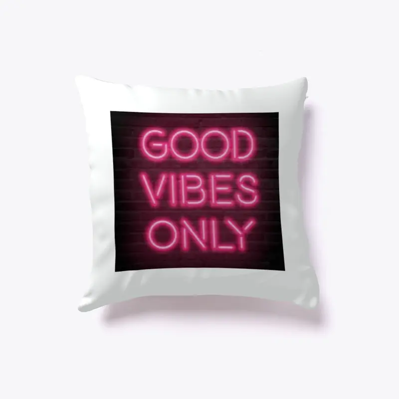 good vibes pillow- AL3XON