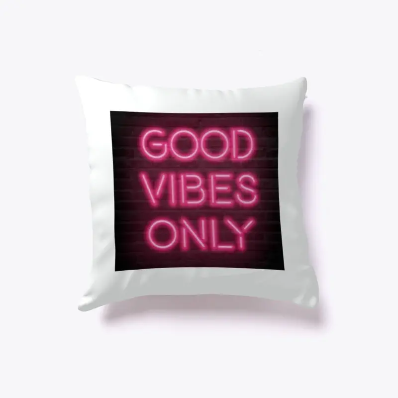 good vibes pillow- AL3XON